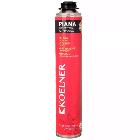 Celoroční montážní pěna na pistoli 750ml pro 45l RPP-45-K Koelner