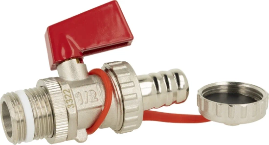 Ventil pro plnění a vypouštění instalace KFE G1/2", poniklovaný Afriso 42407