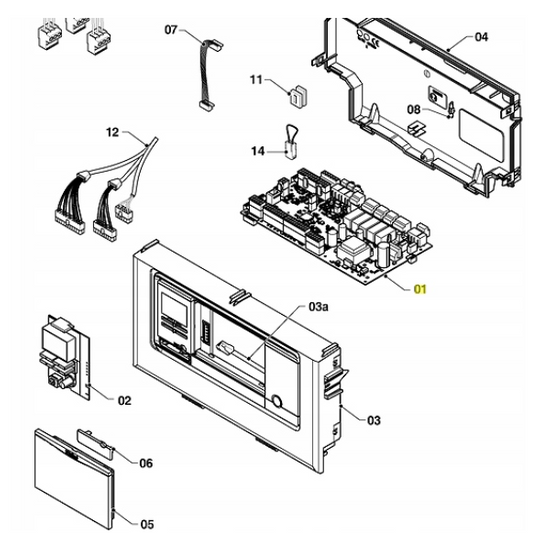 Elektronický disk, HMU j. uvnitř. 12 kW Vaillant 0020233811