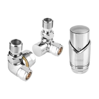Dekorativní axiální termostatická sada 1/2" chrom Ferro ZTO30CR