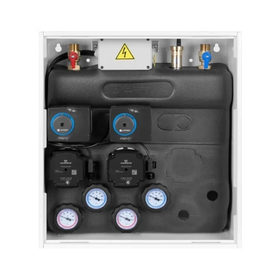 PrimoBox AZB 255 s hydraulickou spojkou, 2 okruhy se směšovacím ventilem a pohonem ARM AFRISO 7625500