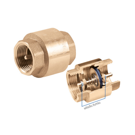 Zpětný ventil s mosaznou zátkou 1" Perfexim 04-020-0250-000