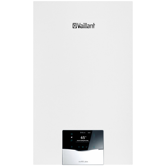 Balení Vaillant ecoTEC Plus VC 15CS/1-5 + nádrž VIH R 120/6B + ovladač VRC 720f sensoCOMFORT + připojovací sada + SPS pro šachtu 0010043640
