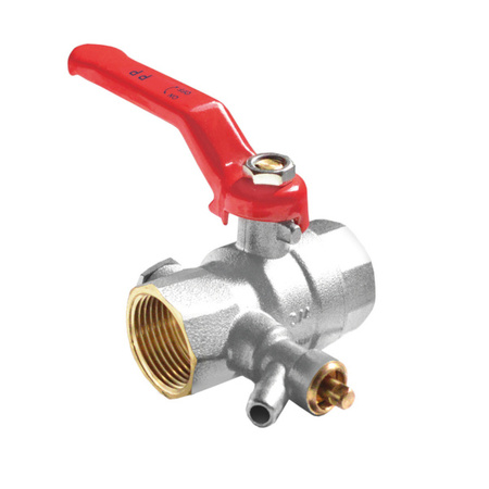 Kulový kohout 65RU s vypouštěcím ventilem 1/2" Perfexim 01-303-0150-000