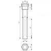 Ponorné pouzdro Fi 15 x 16 mm L 120 mm G1/2" pro 3 senzory Afriso 555014