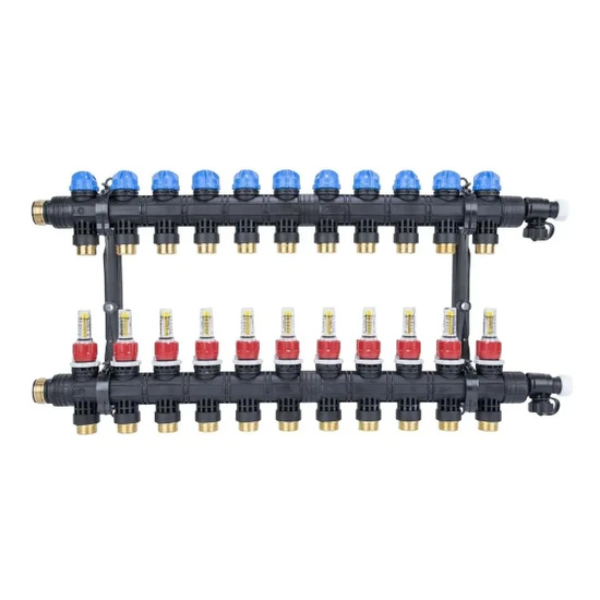 Rozdělovač ProCalida EF1 K, 11 topných okruhů, G1, 0,2 - 1,6 l/min AFRISO 81271