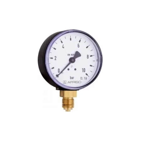 Standardní manometr RF 160 D201 Fi 160 mm 0÷10 bar G1/2" rad třída 1.6 Afriso 85265201