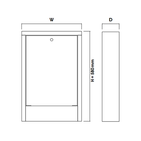 Přisazená rozdělovací skříň Gorgiel SGN-5 pro 14 sekcí 1015x580x110 1041111160