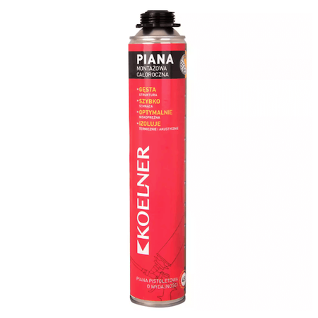 Celoroční montážní pěna na pistoli 750ml pro 45l RPP-45-K Koelner