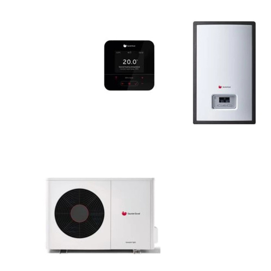 Saunier Duval GeniaAir OS paket splitového tepelného čerpadla HA 7-5 OS 230V + HA 7-5 WSB nástěnný modul + regulátor SRC 720 550010044273