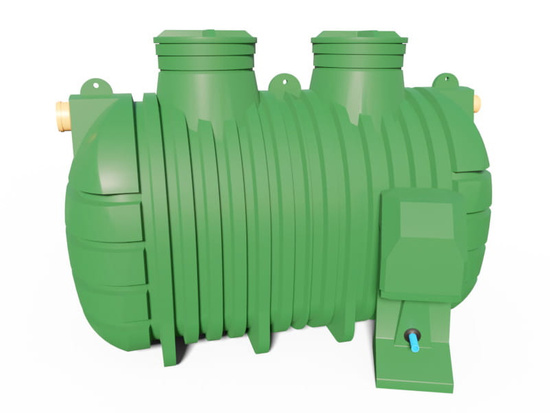 Biologický reaktor 4000l ZBS-6C HDPE R horizontální - 6 RLM Wobet 0301