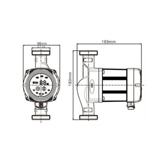 IBO BETA 2 oběhové čerpadlo 25-60/180 se šroubením 002028