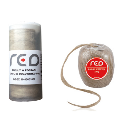 Lněná koudel, červená 100g, Agam Lněná koudel, červená, 100g, Agam R403601006