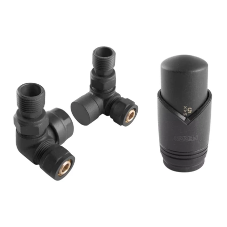 Dekorativní axiální termostatický set 1/2" antracit Ferro ZTO30AT
