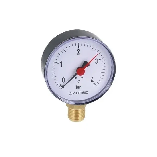 Topný manometr RF 80 Fi 80 mm 0÷4 bar G1/2" RAD class 2.5 Afriso 63562
