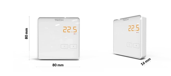 Tech R-8z bílý Tech WG.11.0303 bezdrátový pokojový regulátor