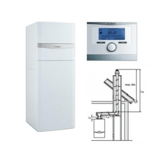 Balení jednofunkčního plynového kondenzačního kotle Vaillant ecoCOMPACT VSC 306/4 90 + multiMATIC 700 + SPS SZ 0010018222