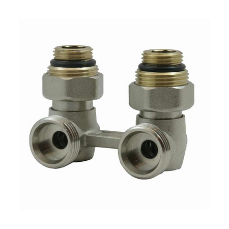 Dvouúhelníkový radiátorový ventil s vsuvkami 3/4" x 1/2" Goshe 0200.283