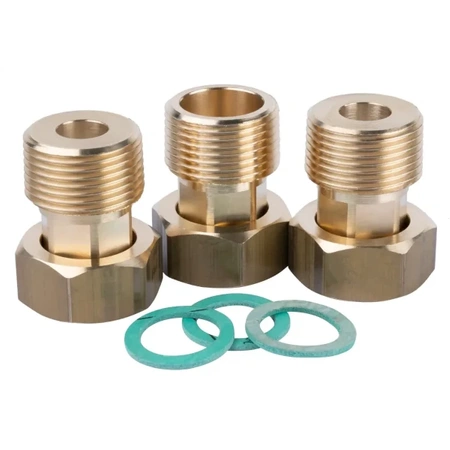 Sada šroubení pro ventil ATM, 3x matice G3/4" x R3/4" 2 zpětné ventily Afriso 1220110