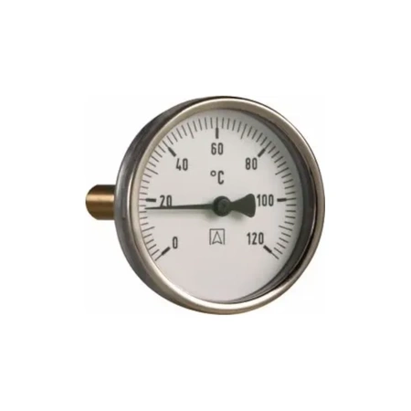 Bimetalový teploměr BiTh 63, fi63 mm, 0÷120°C, L 45 mm, G1/2" AX AFRISO 63801