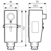 BRC falcový termostat 20÷90°C vnitřní nastavení Afriso 6740300